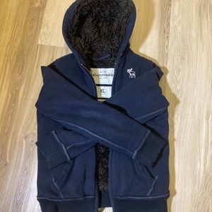 Abercrombie Fitch Fur Jacket Hoodie S